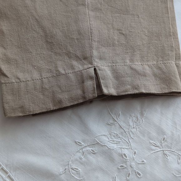 J Jill Linen Pants Tan - Picture 3 of 5